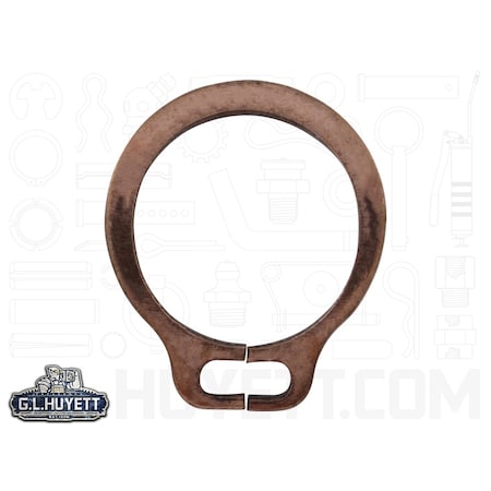 Rotor Clip External Retaining Ring, Steel Copper Plated Finish, 0.188 in Shaft Dia BSH-018-BC